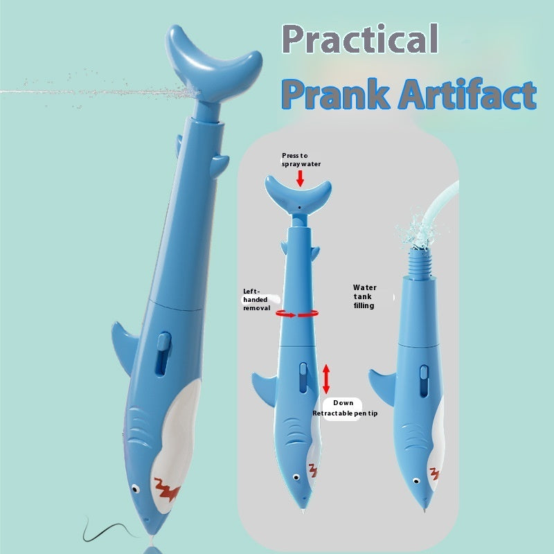 Shark Water Gun Pen Press Water Spray Ballpoint Pen - LJ Enterprise