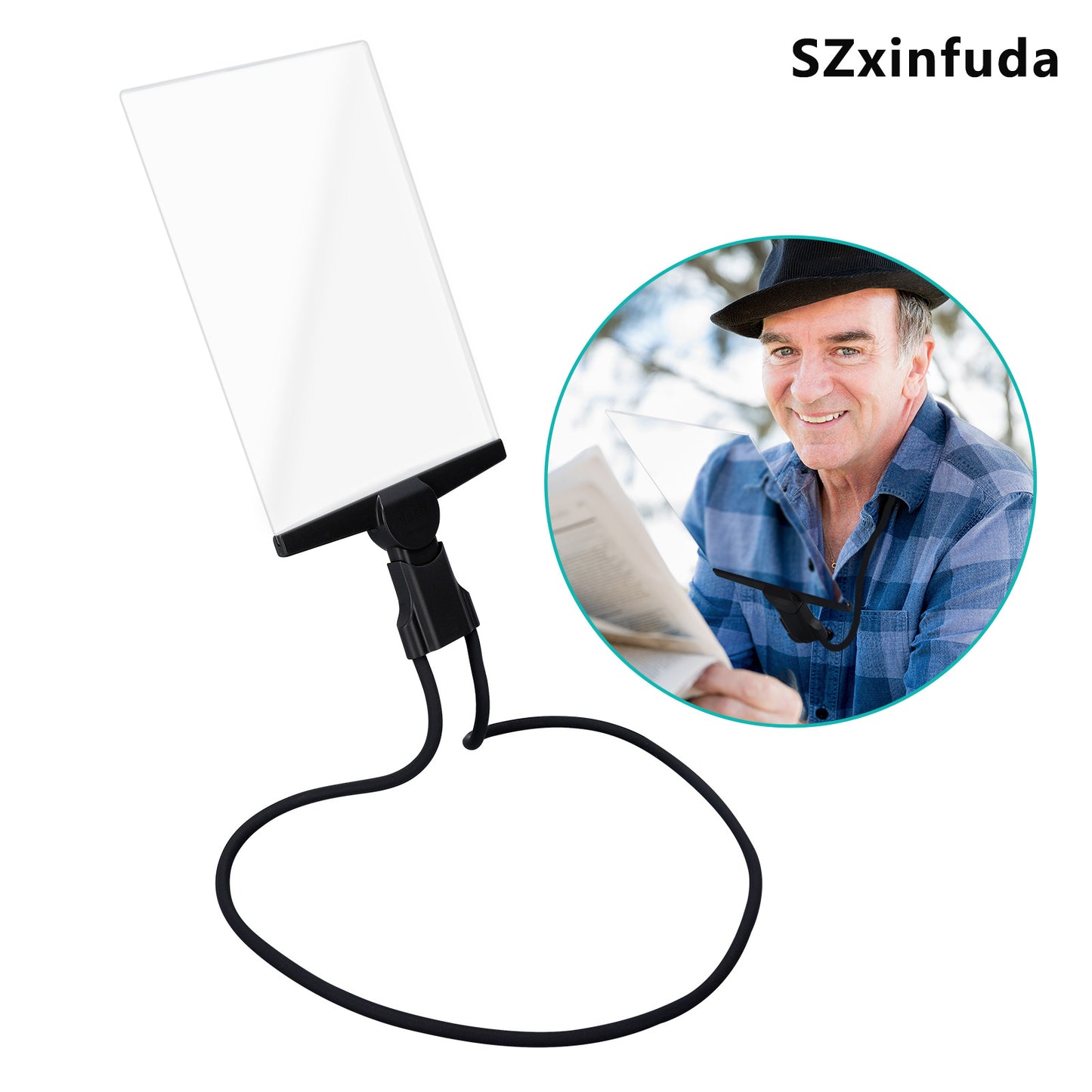 Neck-mounted Reading Magnifier For Reading Entire Pages Of Books And Newspapers3-in-1 Design