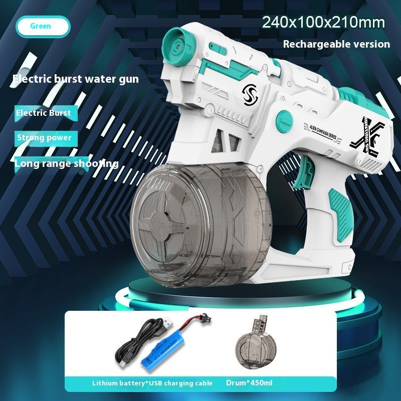 Electric Water Gun Toy Full-automatic Large Capacity Beach Water Playing Toy - LJ Enterprise