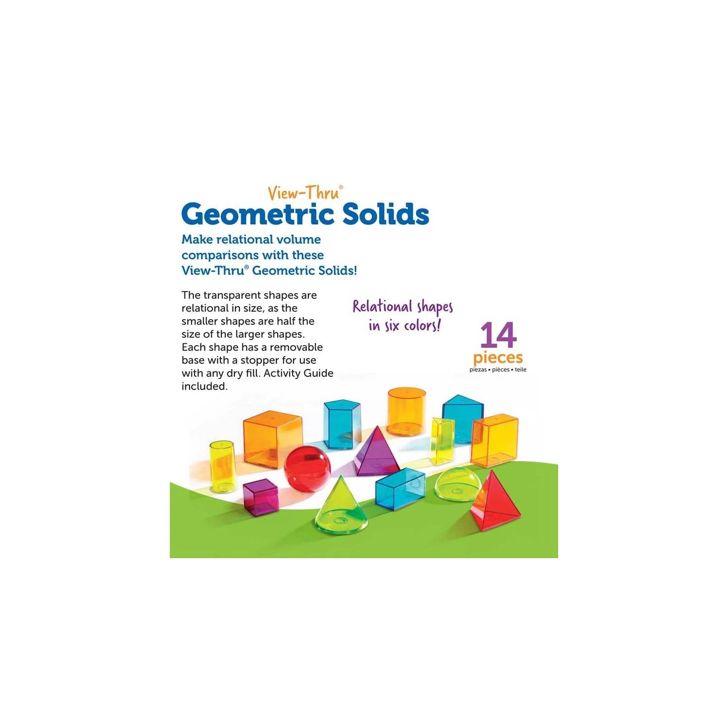 View-Thru Geometric Solids Classroom Must Haves, Ages 8+