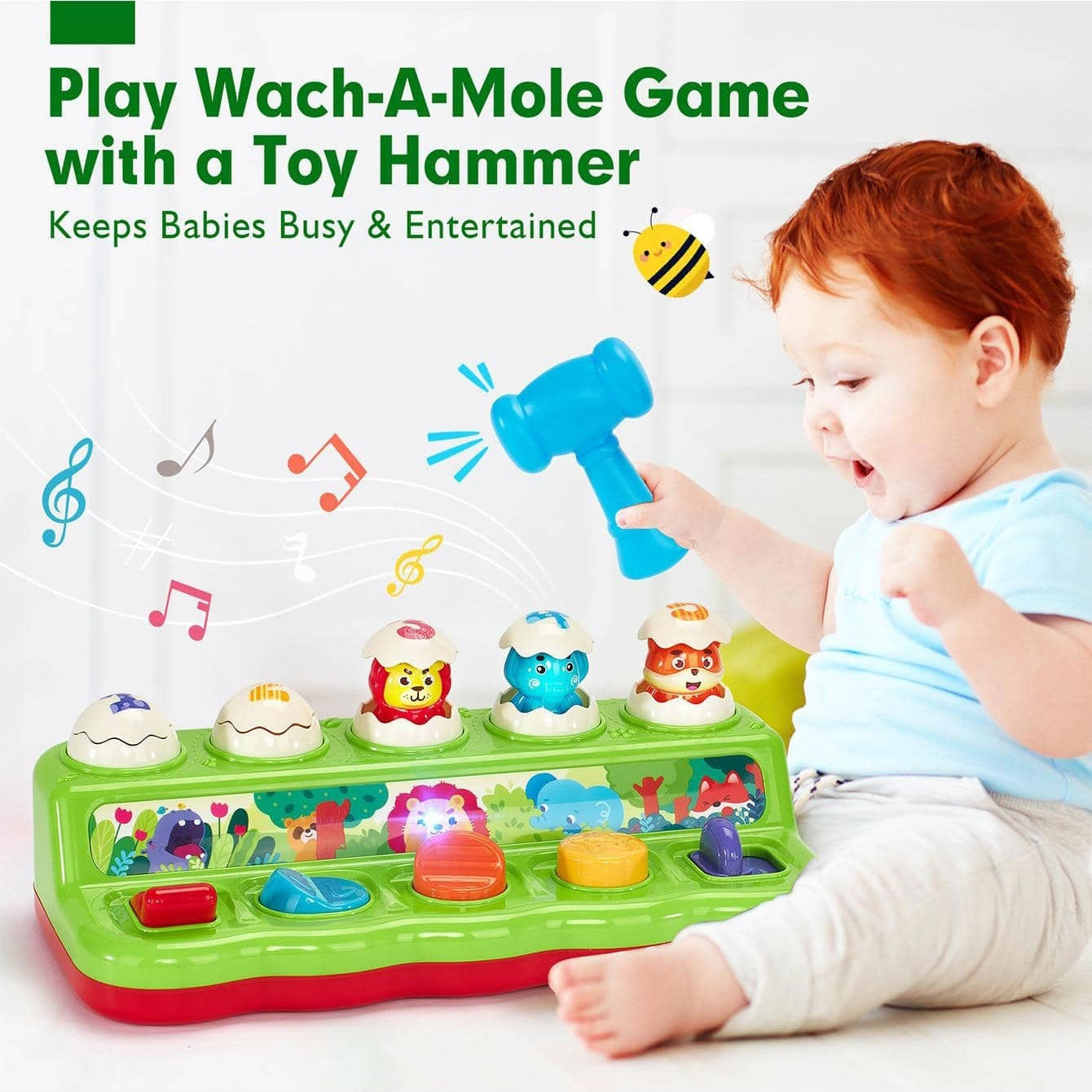 Early Education Puzzle Press-and-Play Whack-a-Mole Baby Toy