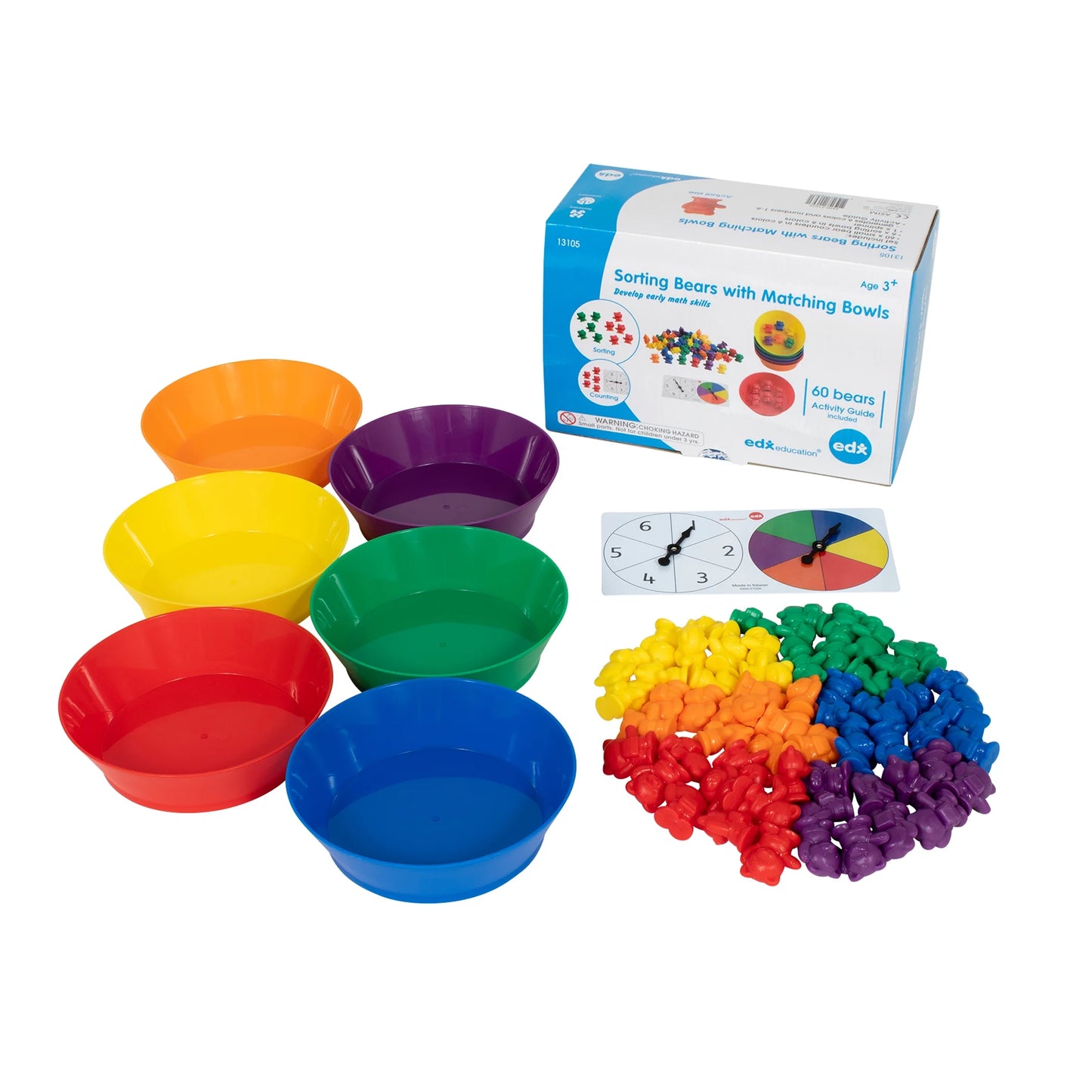 Counting Bears with Matching Bowls - 68Pc Set
