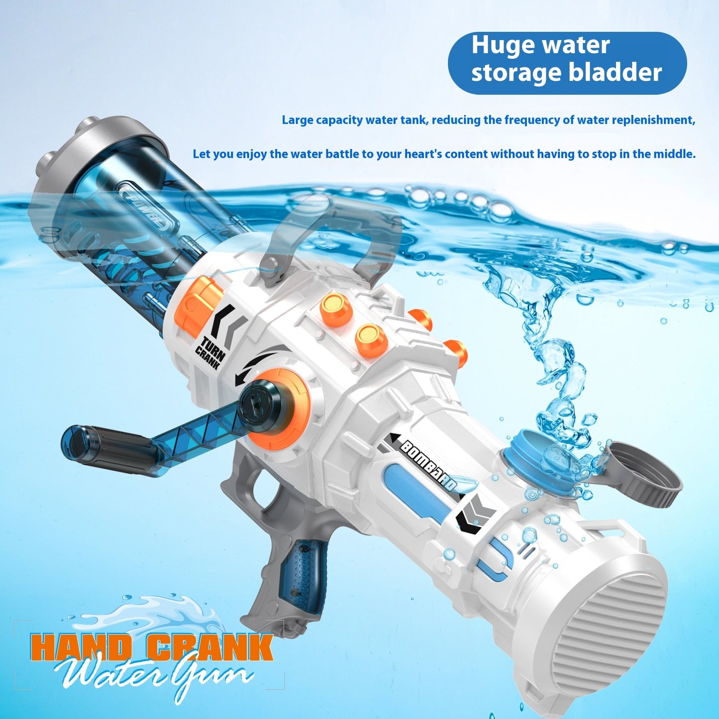 Continuous Hand-cranking Gatling Water Gun - LJ Enterprise