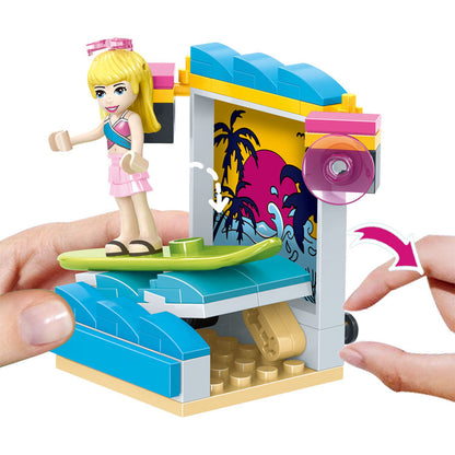 Assembling Blocks Of Girls' Princess Amusement Park