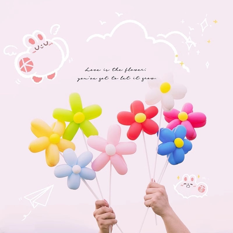 Long Balloon Flower Bouquet Photo Material Package