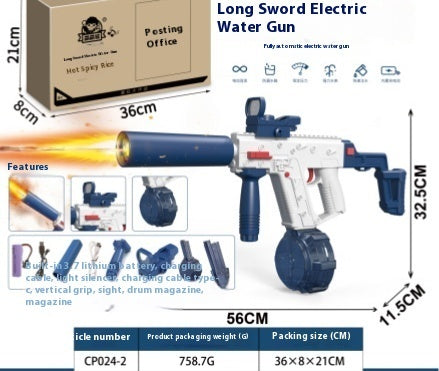 Fire-breathing Second Generation M416 Water Gun Large Capacity Electric Continuous - LJ Enterprise