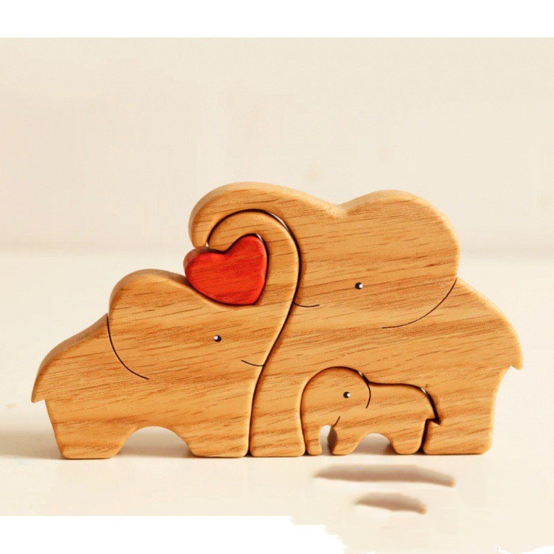 Wooden Zigsaw Puzzle Set Crafts