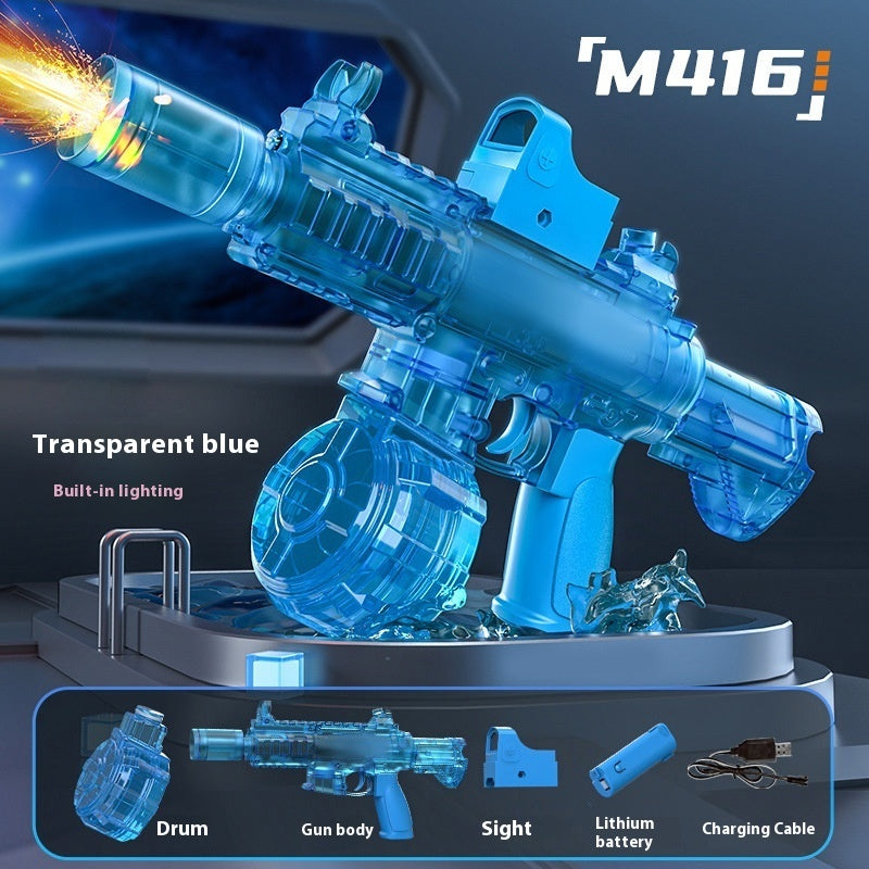 New Ice Mouse Ice Explosion Electric Water Gun Children's High-speed Continuous Hair Linkage Reloading Large Capacity Water Pistols Toy - LJ Enterprise