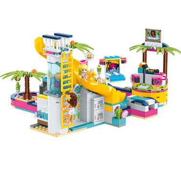 Assembling Blocks Of Girls' Princess Amusement Park