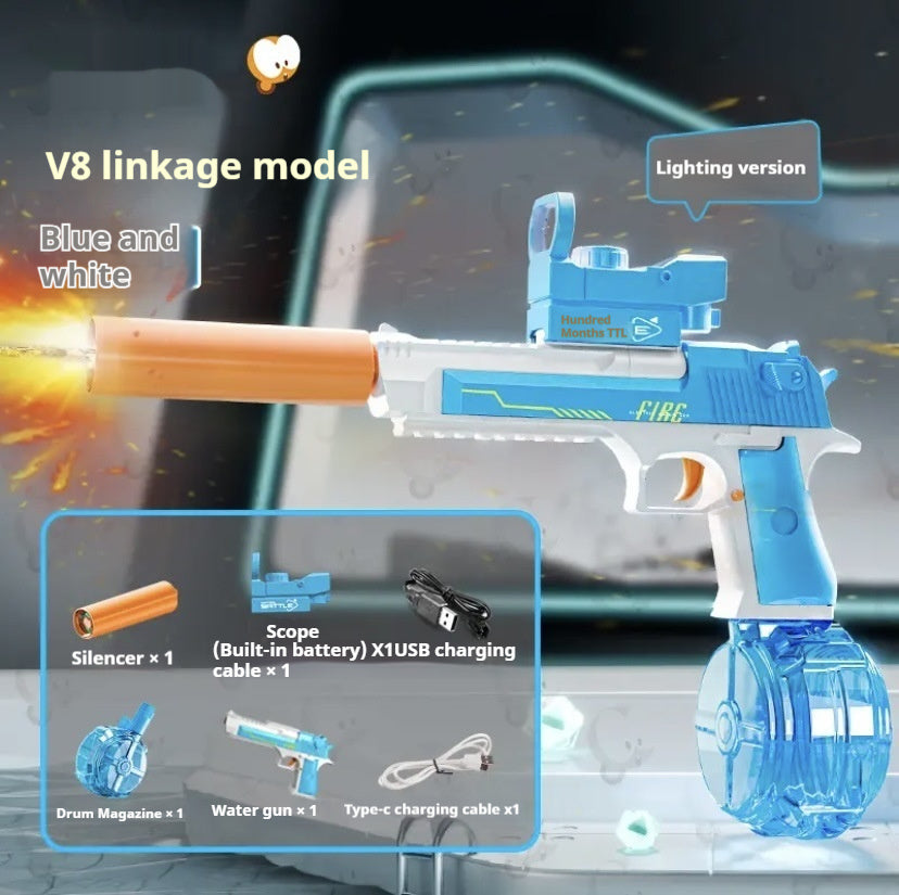 New Fire Light Effect Electric Water Gun - LJ Enterprise