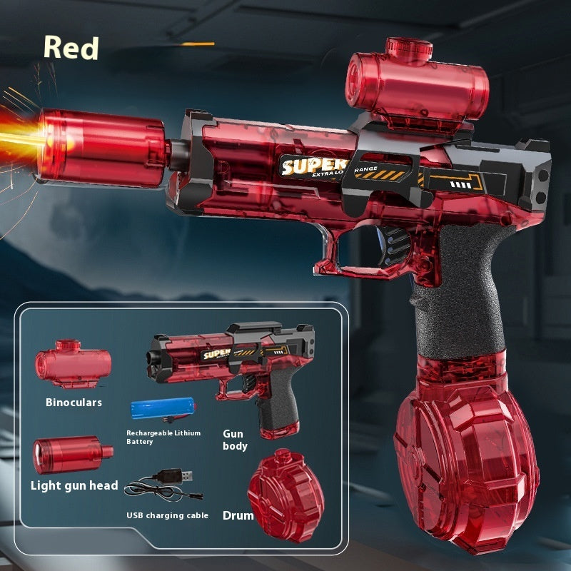 New Ice Mouse Ice Explosion Electric Water Gun Children's High-speed Continuous Hair Linkage Reloading Large Capacity Water Pistols Toy - LJ Enterprise