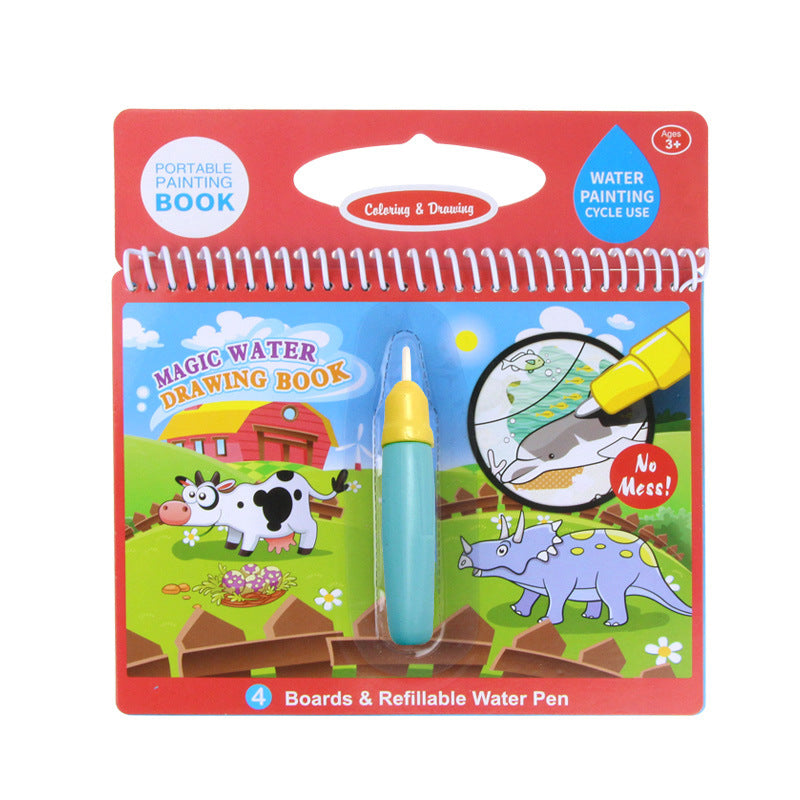 Children's Picture Books Water Painting Can Be Used Repeatedly  Water Sketch Book Kindergarten Painting Water Album Eight Bags