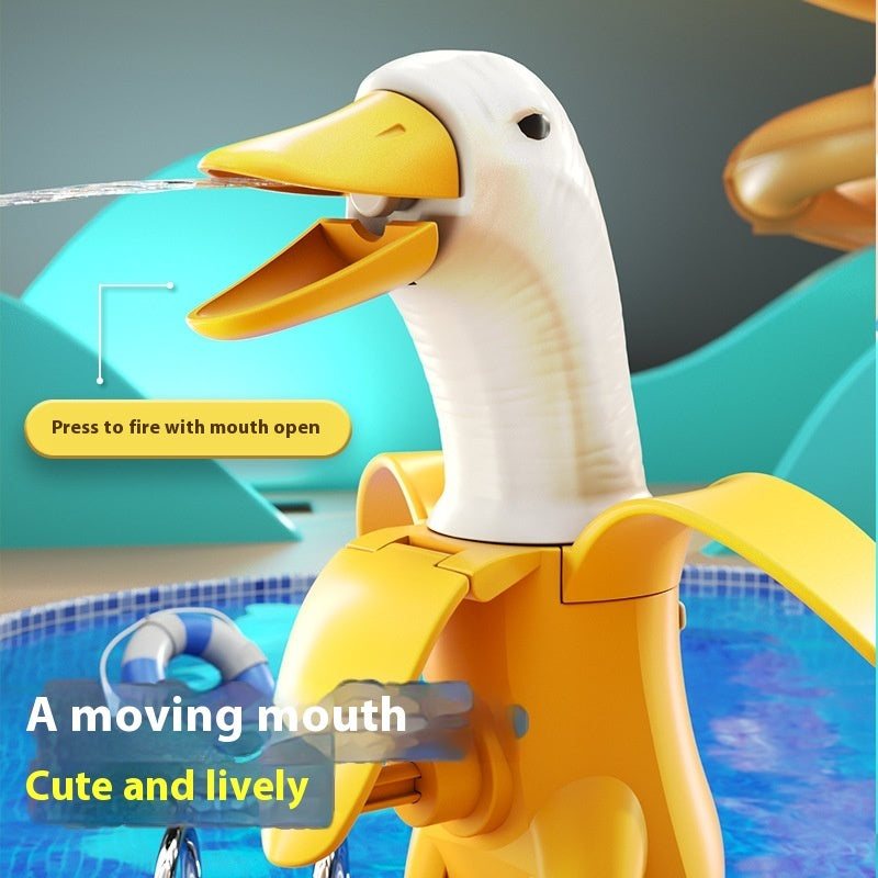 Jiao A Friend Duck Press Water Gun Long Shot Cheng Large Capacity Boy Outdoor Water Fight Water Pistol - LJ Enterprise