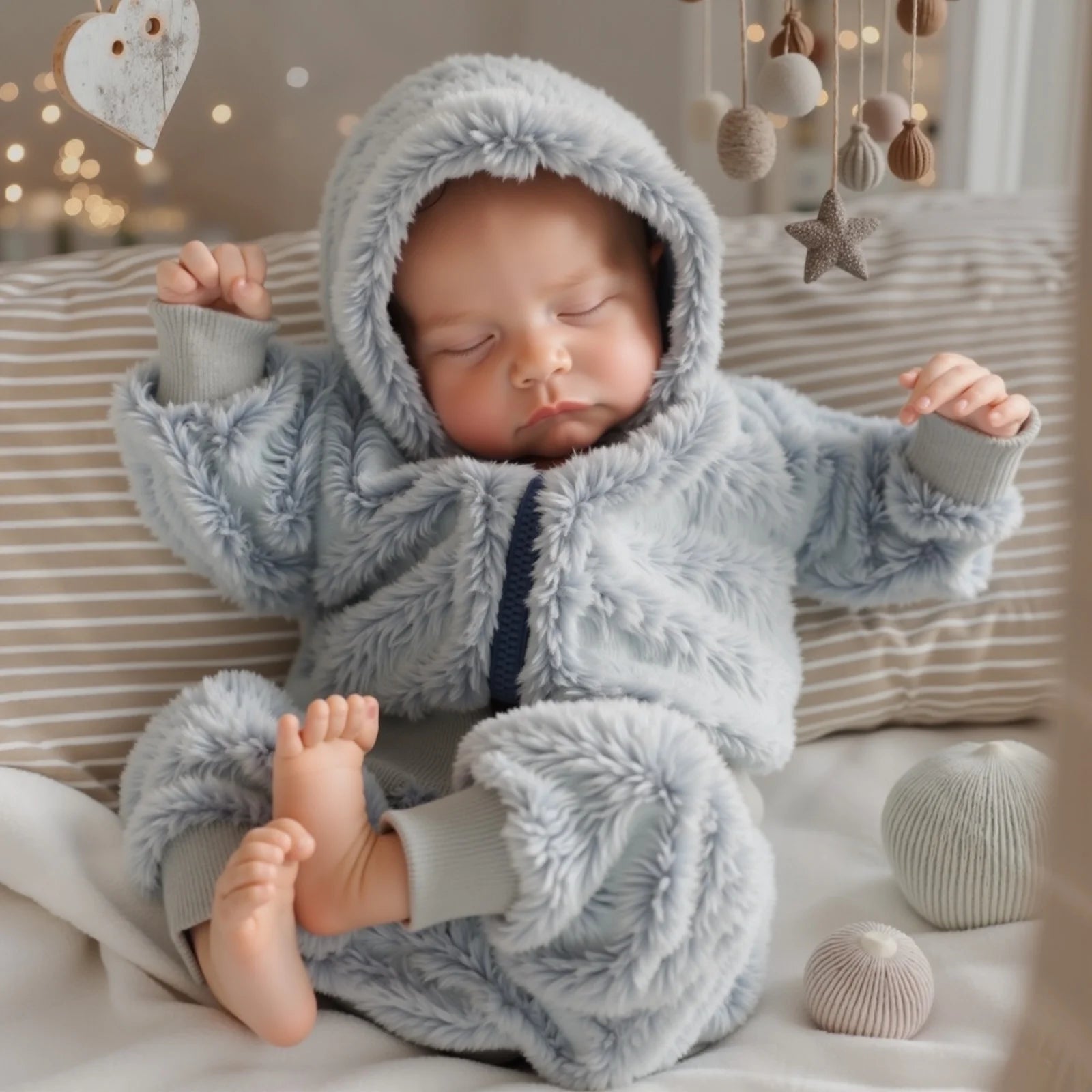 RSG Reborn Baby Dolls 20" Soft Cloth Body Newborn Baby Dolls with Accessories Gift Box for Kids Age 3+