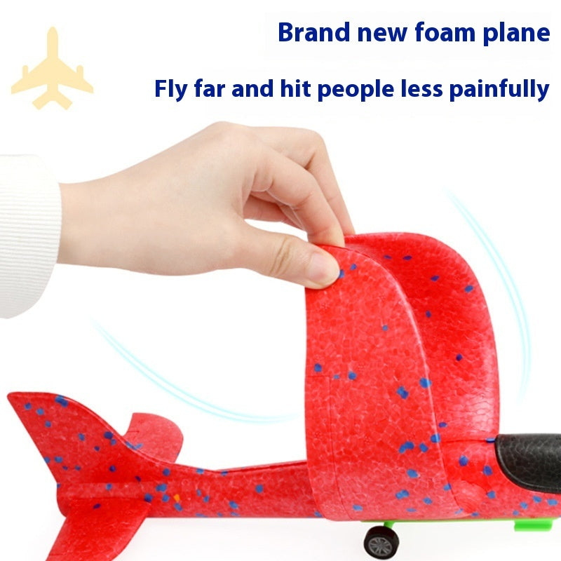 Children's Outdoor Catapult Bubble Plane Launch Gun Toy