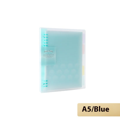 Loose Spiral Notebook Shell Pastel Cookie Soft Light Refill B5 Plaid Impression A5