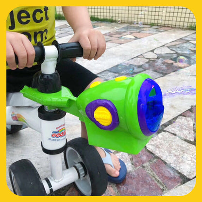 Bike Bubble Machine Automatic Bubble Machine Gun Soap Glow Bubble Blower Outdoor Kids Toy