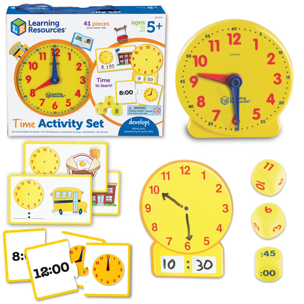 Time Activity Set Time Clock Time Cards about Time, Ages 5+