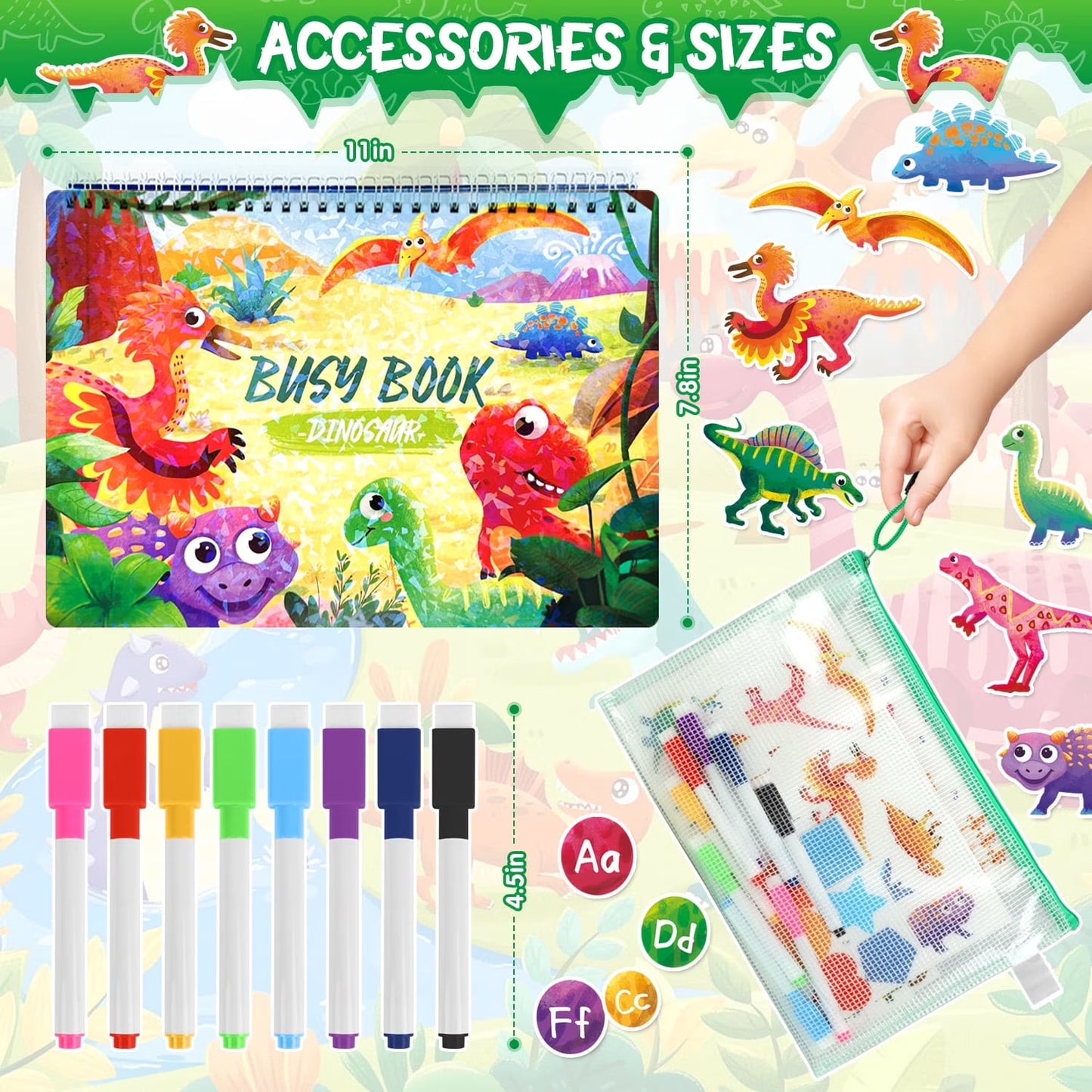 Montessori Learning Toys for Toddler, Educational Busy Book, Preschool Learning Toys Activity Book, Toys for 1 2 3 4 Years Old Boys and Girls, Christmas Birthday Gifts for 1 2 3 4 5+ Years Old