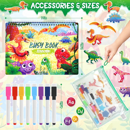 Montessori Learning Toys for Toddler, Educational Busy Book, Preschool Learning Toys Activity Book, Toys for 1 2 3 4 Years Old Boys and Girls, Christmas Birthday Gifts for 1 2 3 4 5+ Years Old