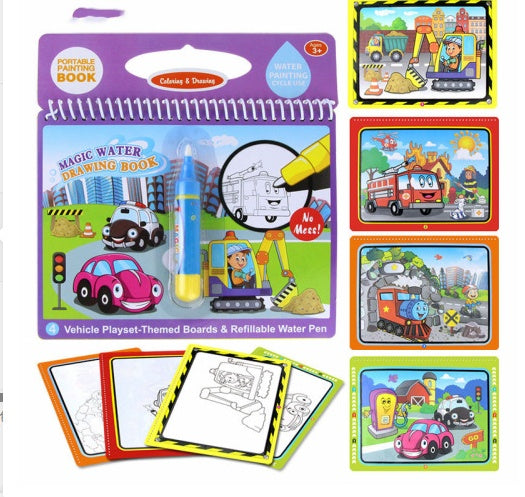 Children's Picture Books Water Painting Can Be Used Repeatedly  Water Sketch Book Kindergarten Painting Water Album Eight Bags