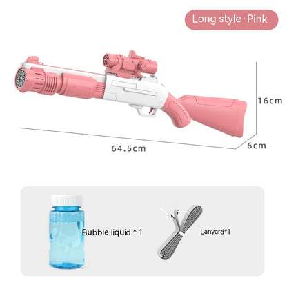 Electric Bubble Gun Children's Automatic Bubble Gatling Outdoor Toy