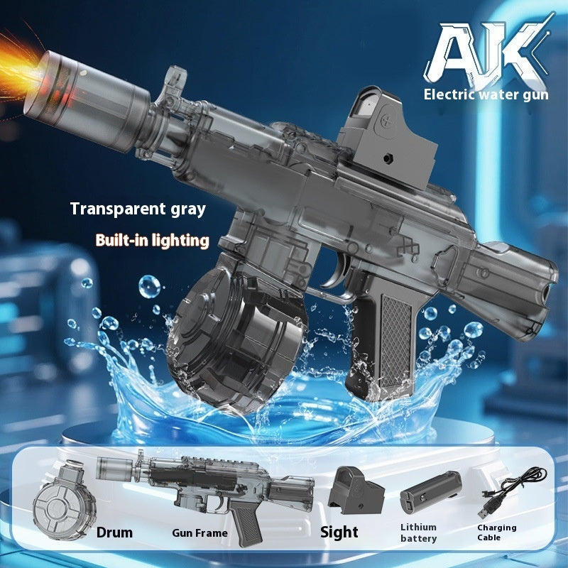 New Ice Mouse Ice Explosion Electric Water Gun Children's High-speed Continuous Hair Linkage Reloading Large Capacity Water Pistols Toy - LJ Enterprise
