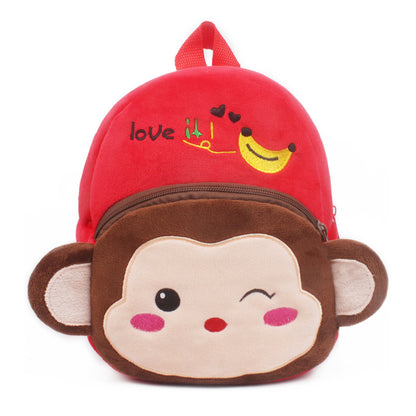 Lovable 1-2 year old small books to prevent loss of cartoon Plush bag baby traction rope one piece