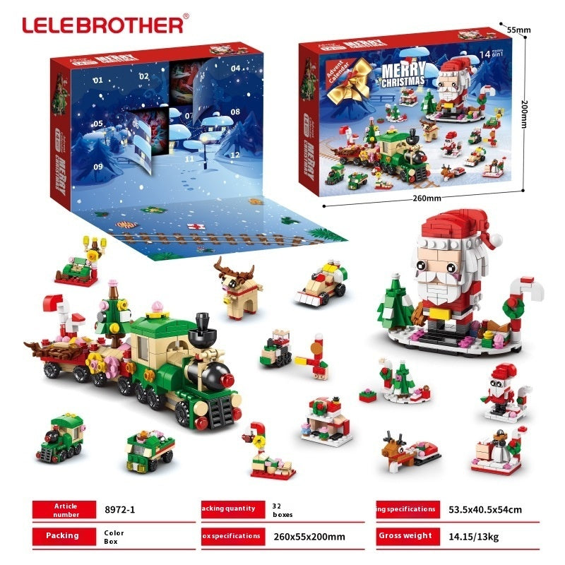 Christmas Blind Box Poking Hole Music Children Assembling