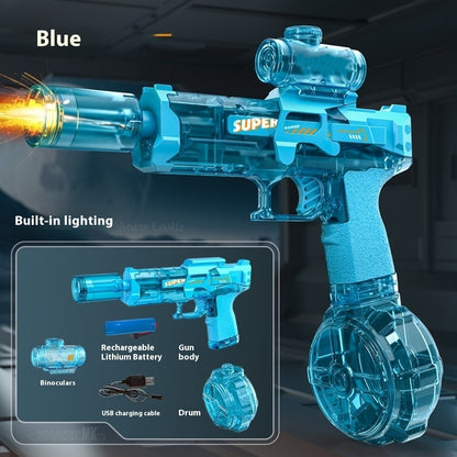New Ice Mouse Ice Explosion Electric Water Gun Children's High-speed Continuous Hair Linkage Reloading Large Capacity Water Pistols Toy - LJ Enterprise