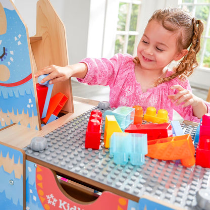 Llama Pinata Building Bricks Table with 50 Blocks
