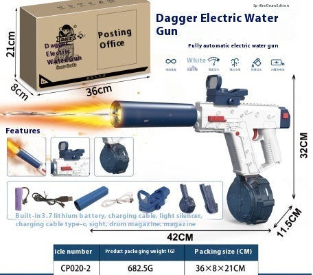 Fire-breathing Second Generation M416 Water Gun Large Capacity Electric Continuous - LJ Enterprise