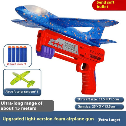 Children's Outdoor Catapult Bubble Plane Launch Gun Toy