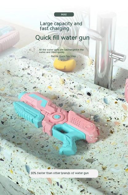 Children's Macaron Color Pull-out Large Capacity Water Gun - LJ Enterprise