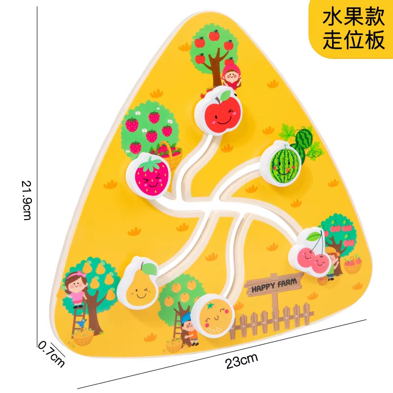 Traffic Walking Maze Toy Numbers Track Maze Activity Board 