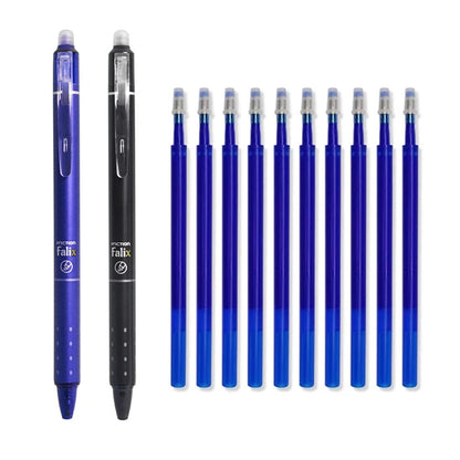 Hot Erasable Push Gel Pen 05mm Elementary School Student Simple
