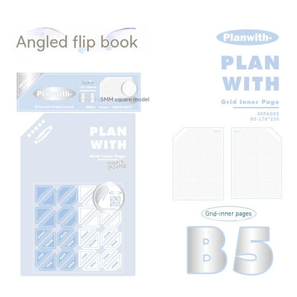 Oblique Angle Book Series Artsy Ins Style Salt Series Student Draft Notebook