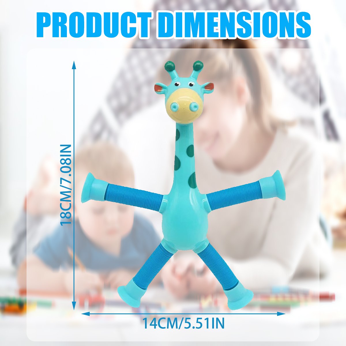 Giraffe Tubes Sensory Toys Novelty Spring Fidget Toy Stretch Tube Stress Relief Toy