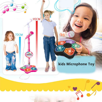 Children's Microphone Toy Super Cool 5 Lights Boys And Girls Microphone Play Song Toy