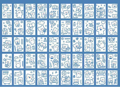 Stickers This Account Material Decorative Stickers 50 Sheets