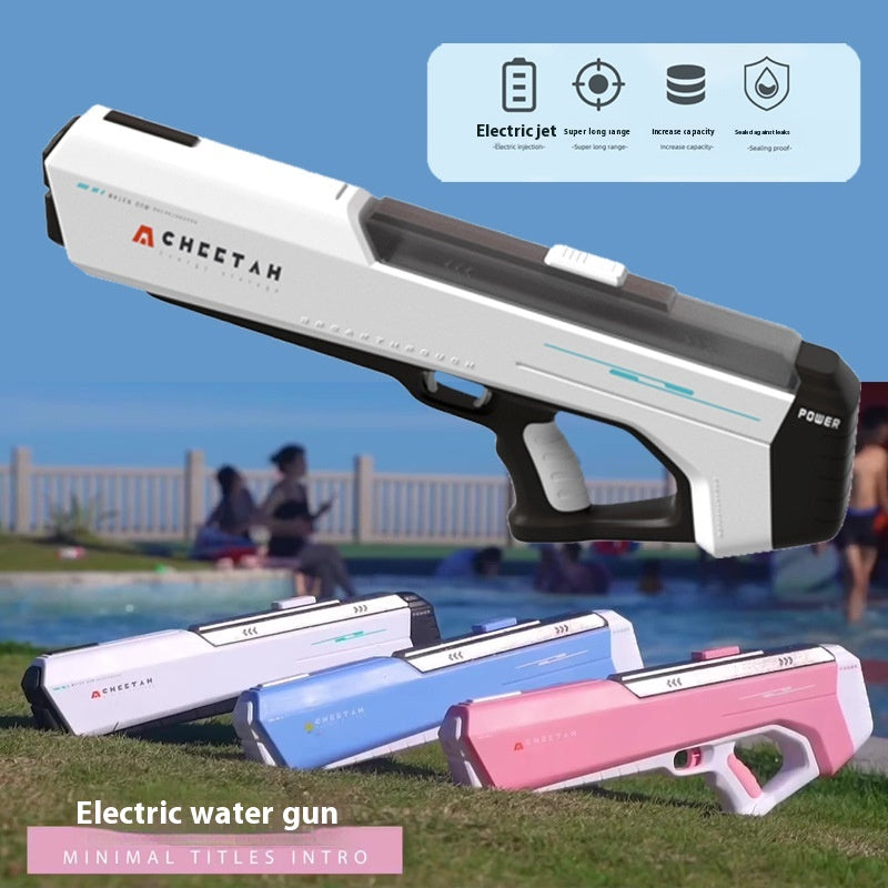 Electric Continuous Hair Gun Water Spray High Pressure Strong Water Pistol Large Capacity Automatic Water Feeding Internet Celebrity - LJ Enterprise