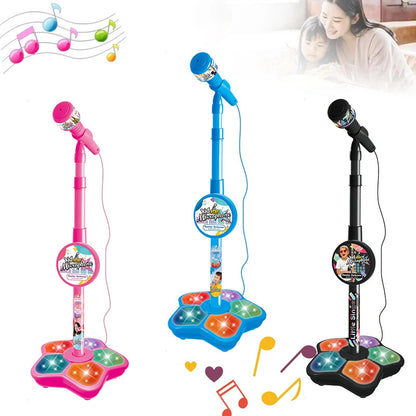 Children's Microphone Toy Super Cool 5 Lights Boys And Girls Microphone Play Song Toy