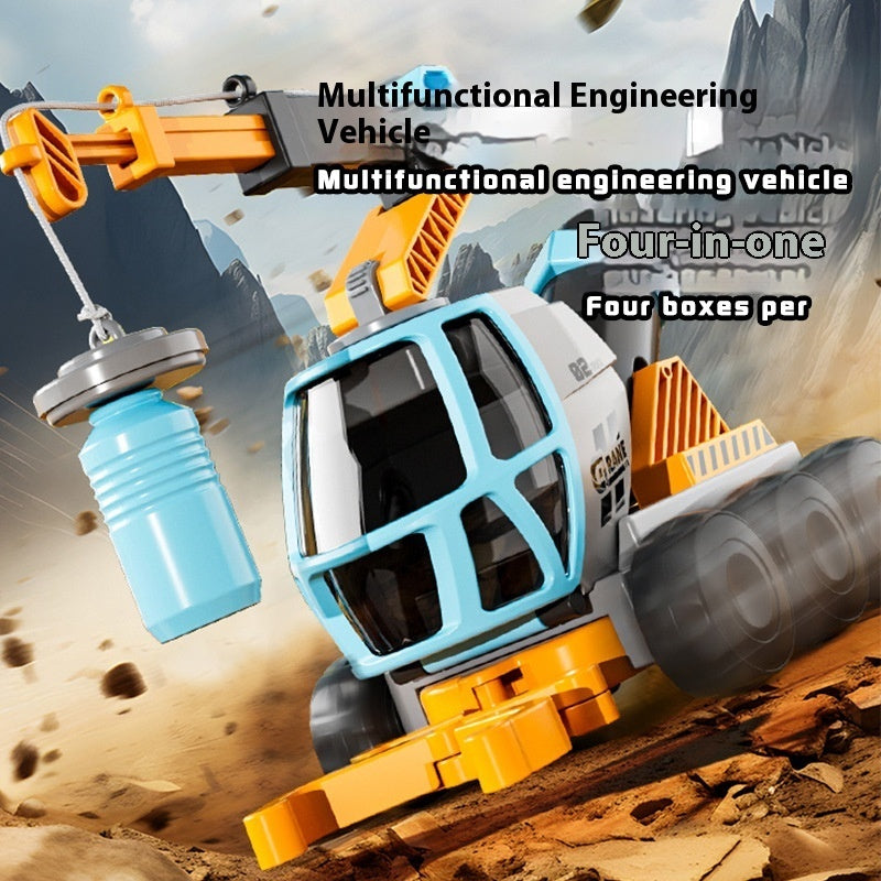 Outdoor Microscope 4-in-1 Construction Vehicle Off-road Vehicle Periscope Submarine Water Gun - LJ Enterprise