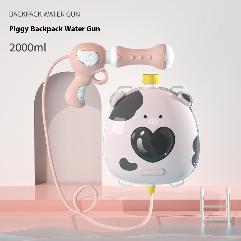 Children's Cartoon Backpack Water Gun Water Beach Toys - LJ Enterprise
