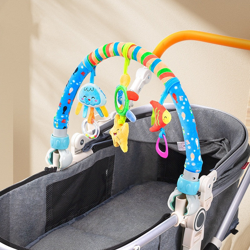 Baby Hanging Bed Bell Rattle Newborn Children's Bed Clip Car Clip Ornaments Baby Comfort Toy
