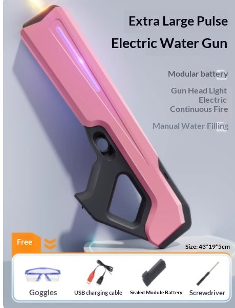Pulse Electric Burst Water Toy Automatic Water Suction Powerful Spray High-Pressure Squirt Gun - LJ Enterprise