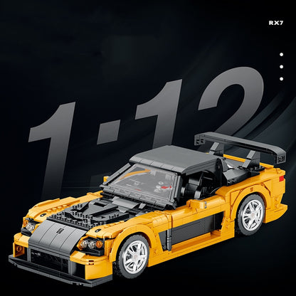 Reobrix11029 Super Running RX7 Racing Building Blocks Model
