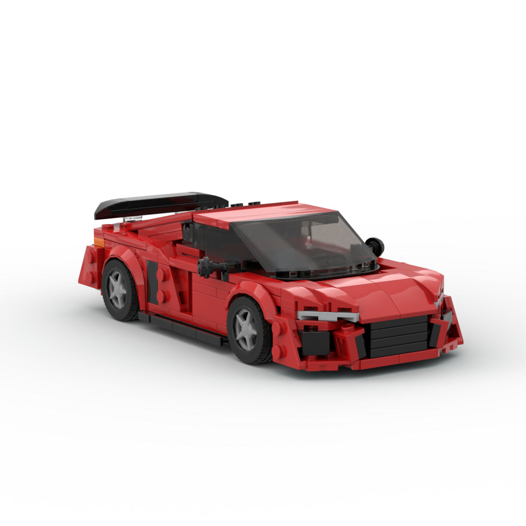 Building Blocks Compatible With Assembling R8 Super Running GT3 Racing Model