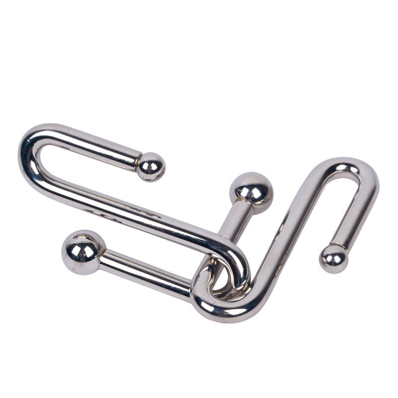 Super Large Steel Ball Puzzle Children's Buckle Toy
