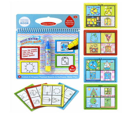 Children's Picture Books Water Painting Can Be Used Repeatedly  Water Sketch Book Kindergarten Painting Water Album Eight Bags